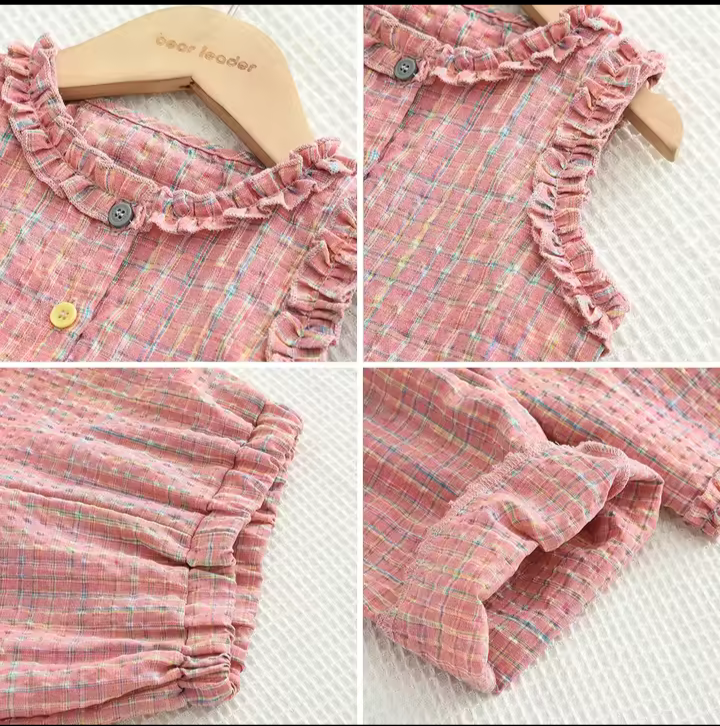 Girls clothes Pakistan breasted cardigan top with pant 2 pcs dress for girls