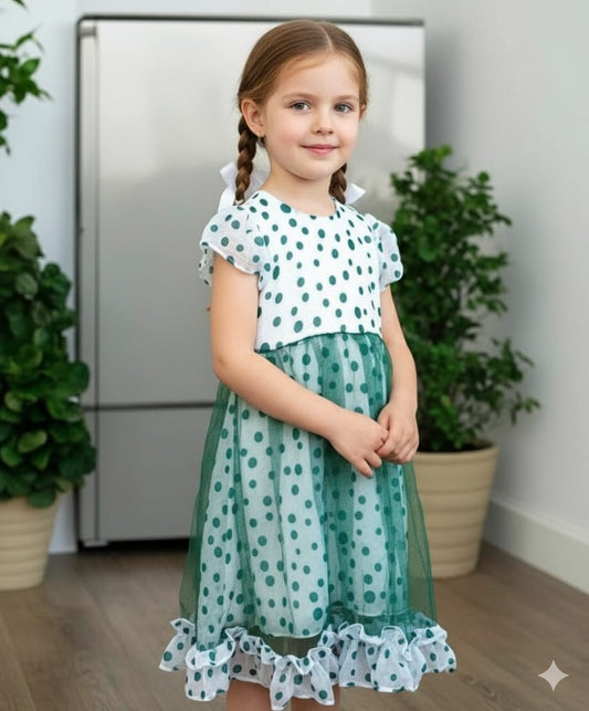 5017 Stylish Summer Chifun Frock for Girls