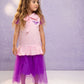 Stylish Net Skirt And Cotton Shirt (2PC)