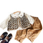 Kids wear top+bloomars flower style vest+pant three piece dress for girls