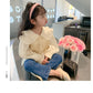 Girl set fake two-piece vest shirt+jeans dress for girls