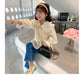 Girl set fake two-piece vest shirt+jeans dress for girls