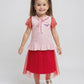 Stylish Net Skirt And Cotton Shirt (2PC)