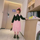 Kids clothes online Pakistan full sleeve princess top and skirt birthday designed dress for girls